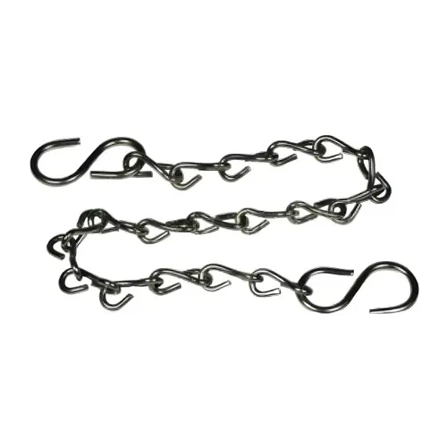 Dixon 12 in. Jack Chain with S-Hooks - Stainless Steel