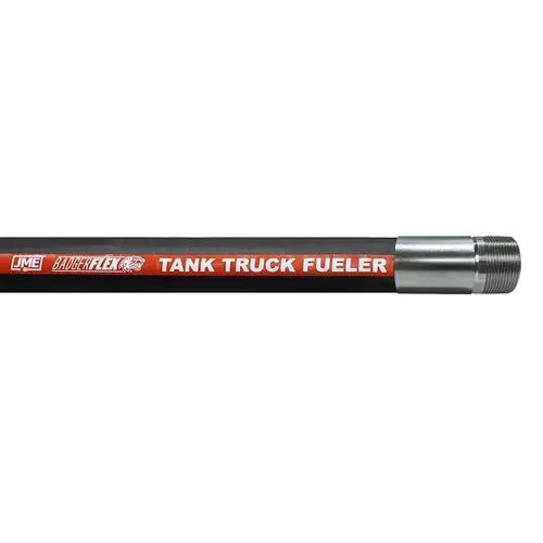 BadgerFlex 2 in. Petroleum Discharge Hose Assembly w/ Male NPT Ends - Black