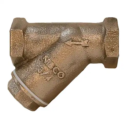 NIBCO Bronze 1 in. Y-Strainer - 20 Mesh Solid Cap & Threaded Ends