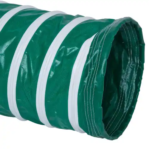 Flexaust Springflex FX-DU Sewn Single-ply PVC Coated Polyester Duct Hose 18 in. Dia. x 25 ft.
