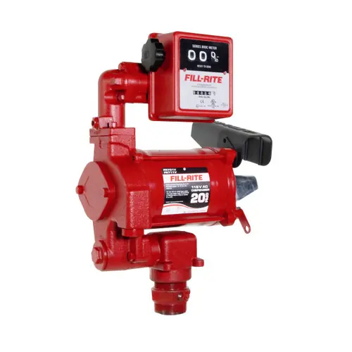 Fill-Rite TUFR701VN 115V AC Fuel Transfer Pump w/ Meter - 20 GPM