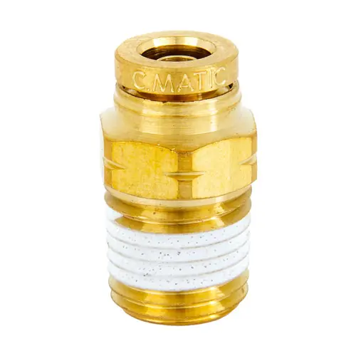Kuriyama Kuri Tec Endure DOT 1/4 in. OD x NPTF Male Straight Fittings, Bronze