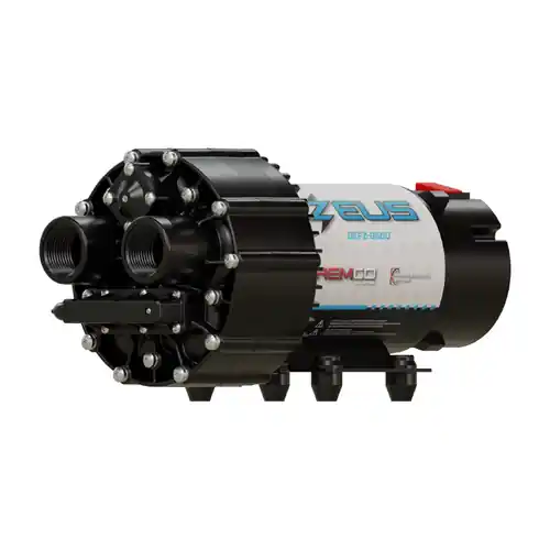 Remco Professional Grade Zeus Series, 14 GPM, Bypass Setting, 12 VDC DEF Transfer Pump Kit w/ 1 in. FNPT Ports (Brackets, Fittings, and Hoses Included)
