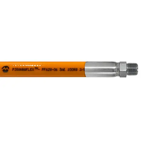 Kuriyama Piranhaflex PF628NC 1/4 in. Hydraulic Hose Assembly w/ Male NPT Ends