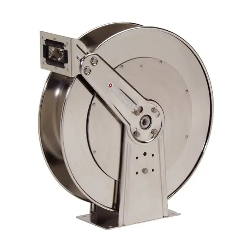 Reelcraft D84000 OLS Stainless Steel Hose Reel - Reel Only - 1 in. x 50 ft. - 500 PSI