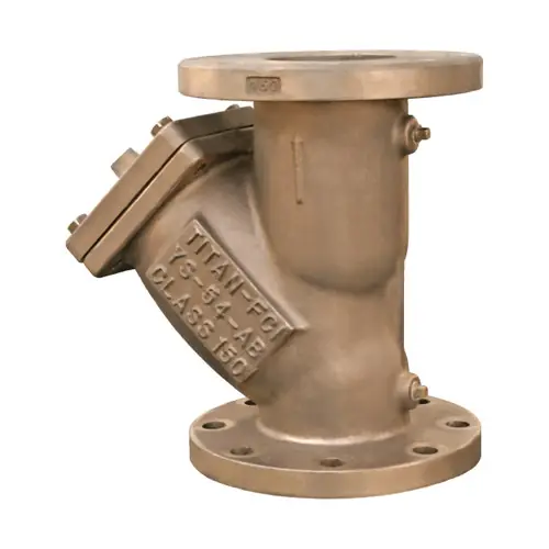 Titan Flow Control YS54AB0200 2 in. Y-Strainer, Threaded, Aluminum Bronze - ASME Class 150