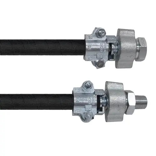 BadgerFlex 3/4 in. Steam Hose Assembly w/ Female x Male NPT Ground Joint Ends - Black