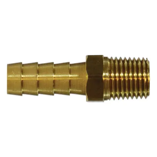 Midland Industries 32023 Brass Rigid Hose Male Adapter, 3/4 in. Hose Barb x 3/4 in. MNPT