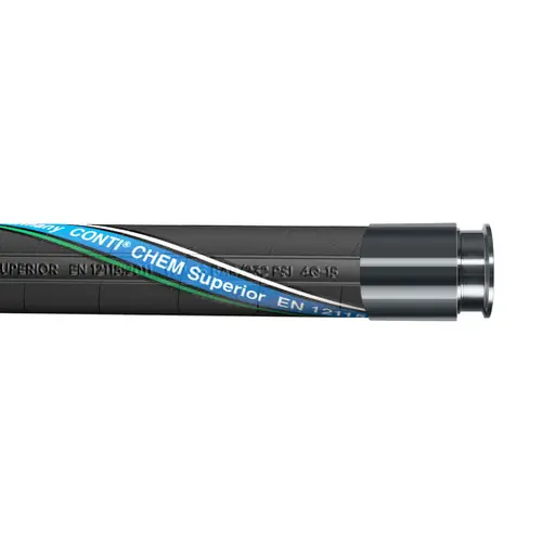 Continental ContiTech Chem Superior FEP 2 in. Chemical Transfer Hose w/ Tri-Clamp Ends