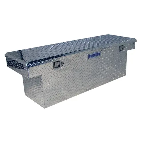 Better Built 73010966 71 in. Deep Saddle Truck Box - Bright Aluminum