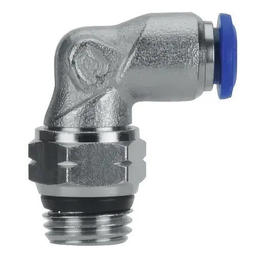 AIGNEP 87110-06-08, 3/8 in. Push-To-Connect Tube x 1/2 in. Swivel Elbow - Pack of 10