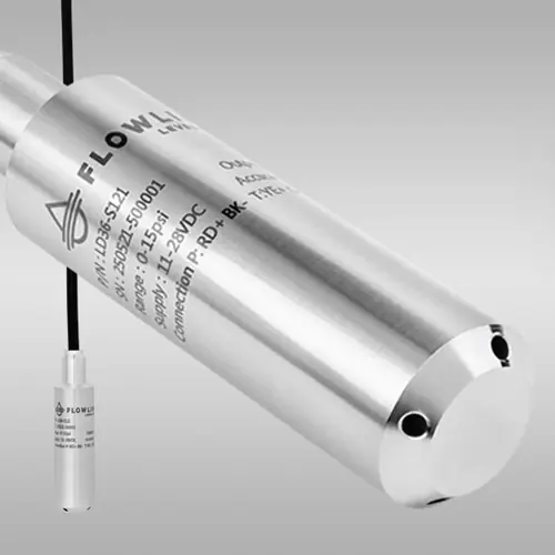 Flowline LD36-S121 DeltaSpan LD36 Submersible Pressure Level Transmitter, 34 ft. Range