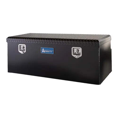 Merritt 710414-124 Satin Black Rectangle Utility Chest Box - Full Size