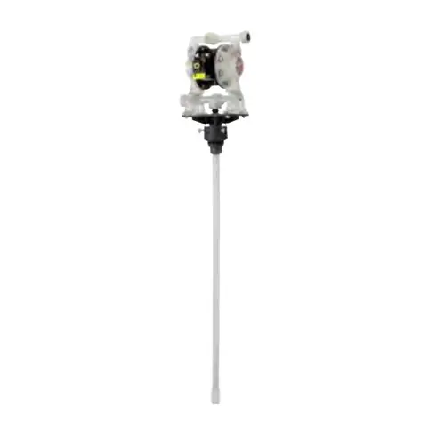 ARO 1:1 Ratio 1/2 in. NPT Polypropylene Drum Pump Package w/ Santoprene Diaphragms & Balls, Polypropylene Seats