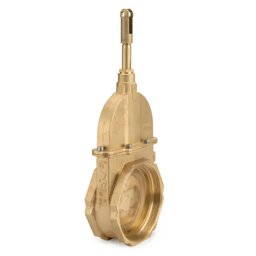 RIV Perla 4 in. Brass Piston Gate Valve F/F NPT 45 PSI