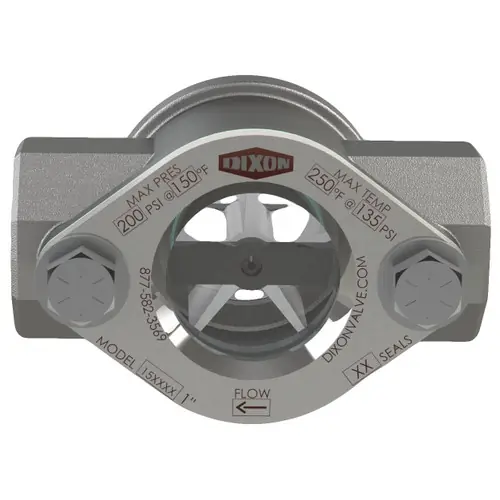 Dixon Series 15 Sight Flow Indicator 1/2 in. NPT FKM Seal Ryton Propeller