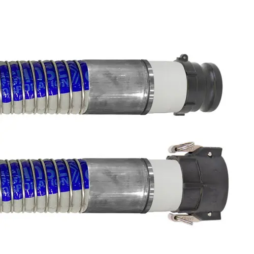 Willcox 3 in. Heavy Duty Polypropylene Chemical Hose Type 3094PSP w/ Polypropylene Female Coupler x Male Adapter Ends