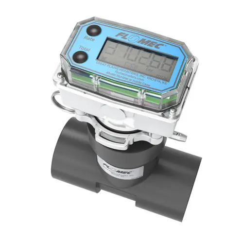 Flomec Aquasonic Series 2 in. Socket PVC Tee Ultrasonic Flow Meter