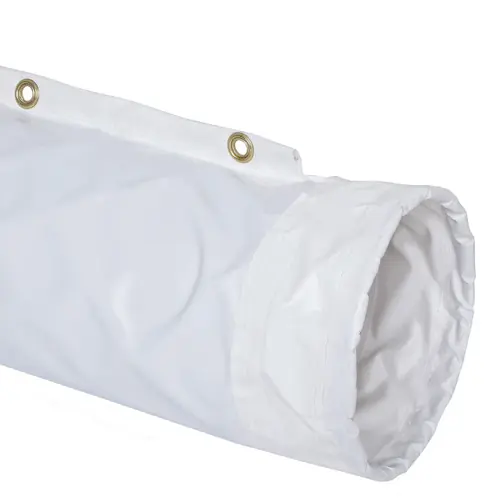 Flexaust Springflex FX-180 LF Sewn Single-ply PVC Coated Polyester Duct Hose 12 in. Dia. x 25 ft.