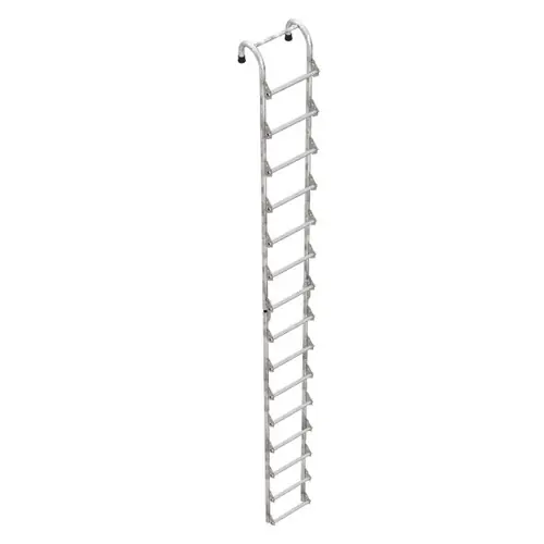 Vestil NTAL-15-HDG 15 Step Galvanized Tank Access Ladder 300 Lb. Capacity