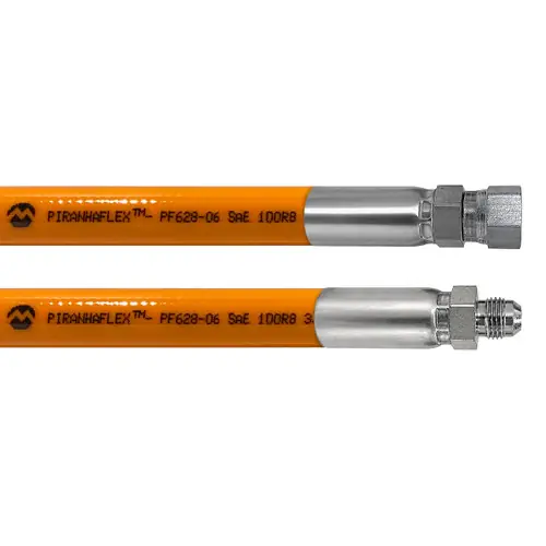 Kuriyama Piranhaflex PF628NC 1/2 in. Hydraulic Hose Assembly w/ Male JIC Seat x Female JIC Seat