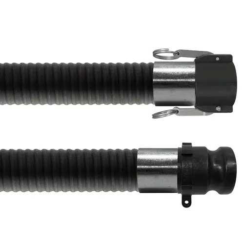 Kanaflex flexCHEM 220 4 in. Chemical Suction Hose w/ Polypropylene Female Coupler x Male Adapter Ends