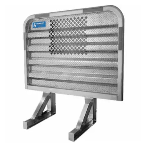 Merritt 317369 68 in. H X 70 in. W Dyna-Light Diamond Plate Cab Rack w/ E-Z View Window