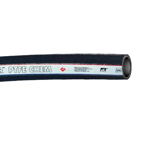 Tudertechnica Tufluor® Chem Full Conductive '1/2 in. Black PTFE Chemical Suction & Delivery Hose - 250 PSI - Hose Only