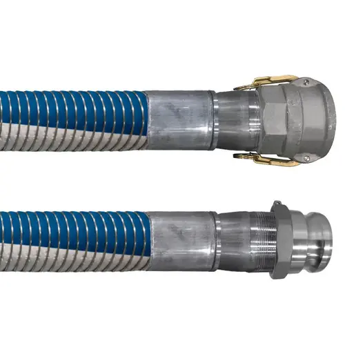 Willcox 3 in. Heavy Duty Polypropylene Composite Hose Type 4091SGP w/ Stainless Steel Female Coupler x Male Adapter Ends