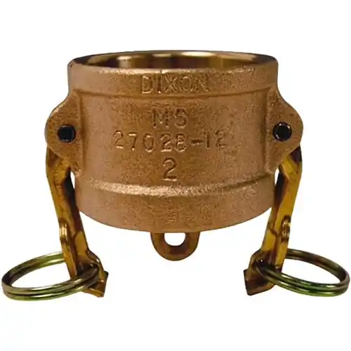 Dixon 2 in. Brass Cam & Groove Type DC Dust Cap
