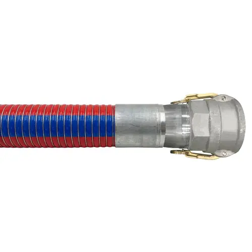 U.S. Hose Chemiflex 3 in. Red Composite Transfer Hose w/ Stainless Steel Female Coupler Ends