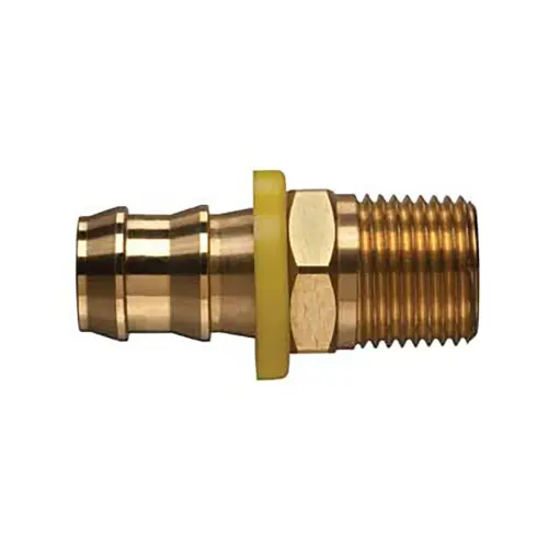 Kuriyama 3/8 in. x 3/8 in. Male NPTF Brass Push-on Fitting