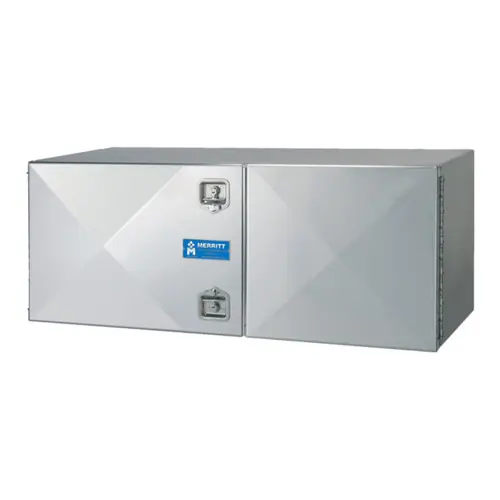 Merritt 225 Double-Door Aluminum Toolbox - Bright Finish
