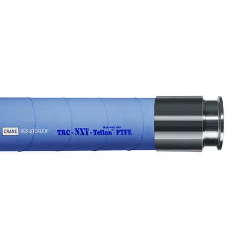 Resistoflex 1 in. TRC NXT PTFE Chemical Hose Assembly w/ Stainless Steel Tri-Clamp Ends