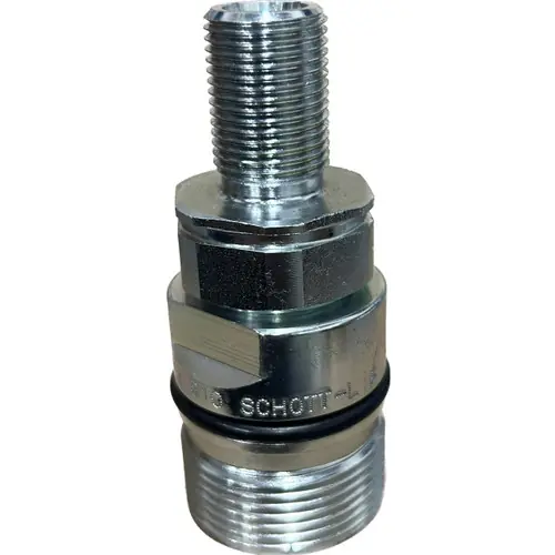 Stucchi VD 1/2 in. Carbon Steel Poppet Screw Coupler M 22X1.5 SCHOTT SCHOTT DIN, 23.85 GPM