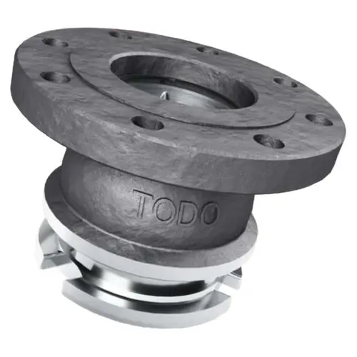 TODO II 4 in. Aluminum Dry Disconnect Adapter x 4 in. ANSI Class 150 Flange