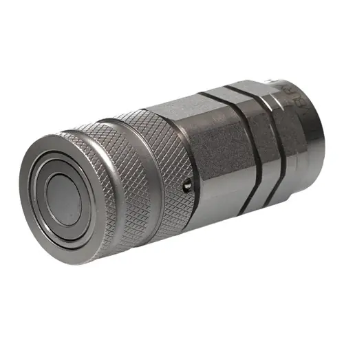 Holmbury HQ19-F-12S 3/4 in. Carbon Steel Flat Face Coupling 1 1/16-12 UN, ISO 16028 W/ Nitrile Rubber Seal - Female