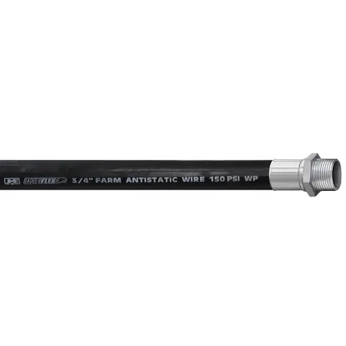 BadgerFlex 3/4 in. Farm Tank Hose Assemblies w/ Male NPT Ends - Black