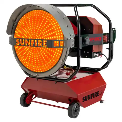 Sunfire SF80 80,000 BTU Portable Dual Fuel Diesel/Kerosene Radiant Heater