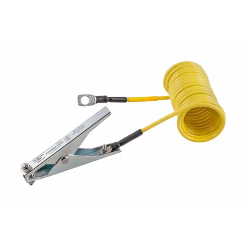 Newson Gale Piranha Grounding Clamps w/ 20 ft. Coiled Cable