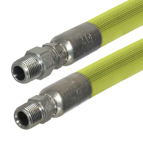 Kuriyama Kuri Tec K4137 3/8 in. 600 PSI Mint Green PVC Reinforced Spray Hose Assemblies w/ Rigid Male NPTF x Swivel Male NPTF Ends