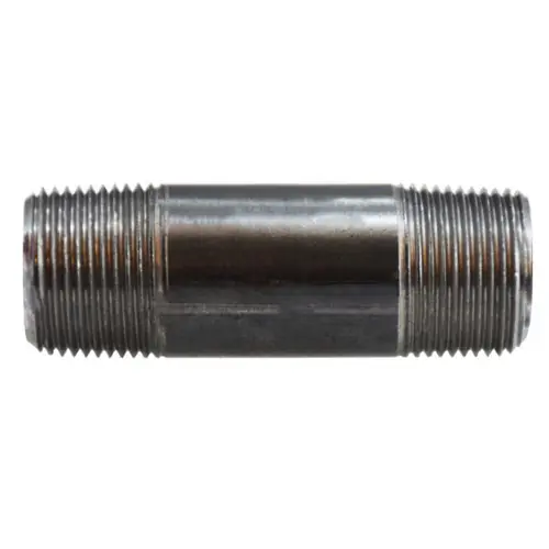 Midland Industries 57090 6 in. L Welded Pipe Nipple, Black Steel SCH 40, 3/4 in. MPT