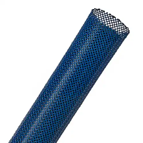 Techflex PTN0.25BL Flexo PET 1/4 in. x 200 ft. Braided Sleeve, Blue