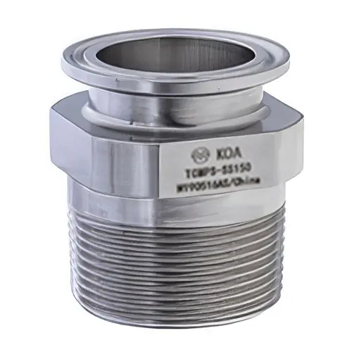 Kuriyama TCMPSSS250 Stainless Steel 2 1/2 in. Tri-Clamp x 2 1/2 in. MNPT Pipe Adapter