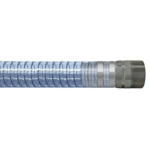 BadgerFlex Poly Spring 3/4 in. PVC Food & Beverage Hose w/ Male NPT Ends