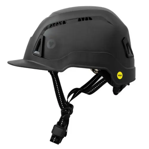 Securis SEC25 Class C Front Brim Safety Helmet - Black (4 Pack)