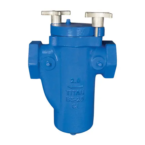Titan Flow Control BS25I0038 3/8 in. Simplex Basket Strainer, Threaded, Cast Iron - ASME Class 125