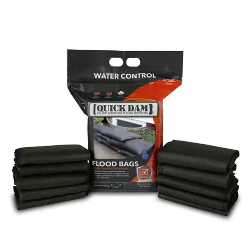 Quick Dam QD1224-10 Flood Bags - 10 Pack, Resealable Packaging