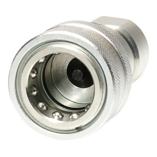 Holmbury IB19-F-12N 3/4 in. Carbon Steel ISO B Coupling 3/4 NPTF, ISO 7241:2014 W/ Nitrile Rubber Seal - Female
