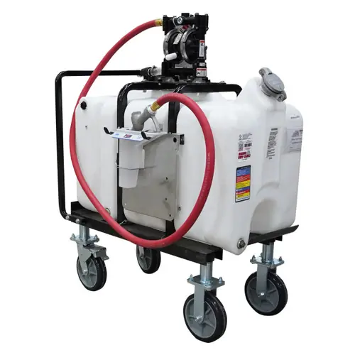 Rhino Tuff Tanks RTT-7445 45 Gallon Fluid Transfer Cart w/ Diaphragm Pump